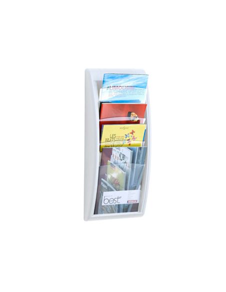 Expositor Mural Paperflow Din A4 Blanco 4 Casillas 650X290X95 Mm