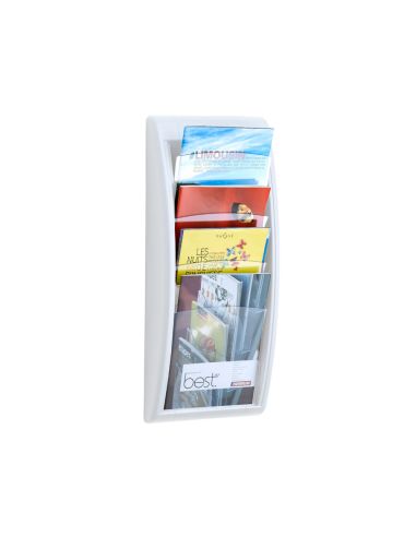 Expositor Mural Paperflow Din A4 Blanco 4 Casillas 650X290X95 Mm