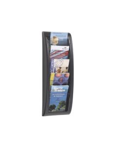 Expositor Mural Paperflow Din A5 Negro 5 Casillas 650X228X95 Mm