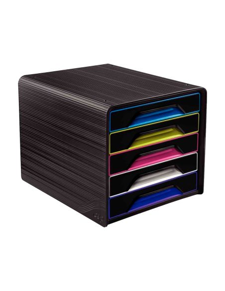 Fichero Cajones De Sobremesa Cep 5 Cajones Negro/Multicolor 360X288X270 Mm