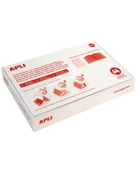 Forralibro Apli Pvc Con Solapa Ajustable Adhesivo 285X530 Mm