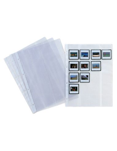 Funda Pardo Folio 4 Taladros 200 Mc Lomo Reforzado Para 20 Diapositivas