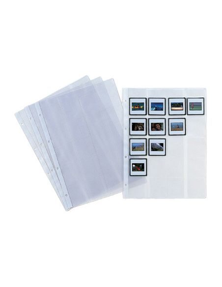 Funda Pardo Folio 4 Taladros 200 Mc Lomo Reforzado Para 20 Diapositivas