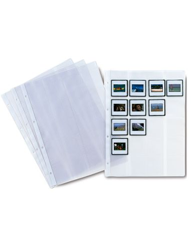 Funda Pardo Folio 4 Taladros 200 Mc Lomo Reforzado Para 20 Diapositivas