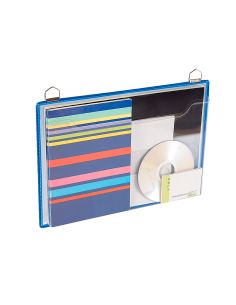 Funda Para Colgar Djois Din A4 Anilla Metalica Formato Horizontal Pack De 5 Unidades Color Azul 2