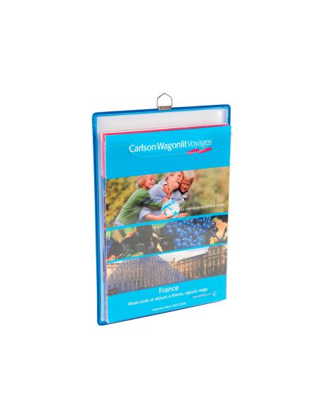 Funda Para Colgar Djois Din A4 Anilla Metalica Formato Vertical Pack De 5 5 Unidades Color Azul
