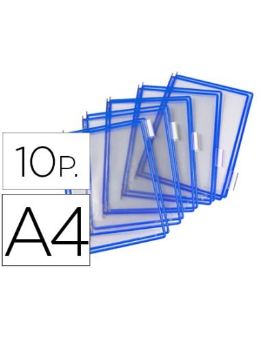 Funda Para Portacatalogo Djois Din A4 Color Azul Pack De 10 Unidades