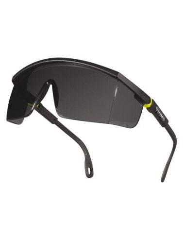Gafas Deltaplus De Proteccion Policarbonato Monobloque Ahumado Color Gris-Amarilla Uv400