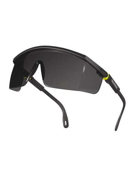 Gafas Deltaplus De Proteccion Policarbonato Monobloque Ahumado Color Gris-Amarilla Uv400