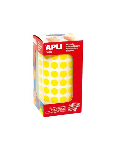Gomets Autoadhesivos Circulares 10,5Mm Amarillo Rollo De 5192 Unidades