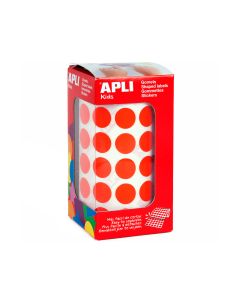 Gomets Autoadhesivos Circulares 15 Mm Rojo Rollo De 2832 Unidades 2