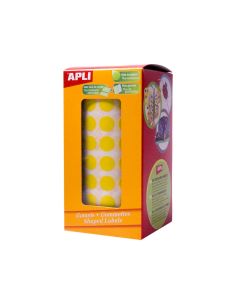 Gomets Autoadhesivos Circulares 20 Mm Amarillo Rollo De 1770 Unidades 2