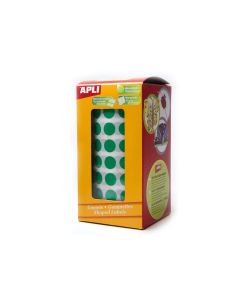 Gomets Autoadhesivos Circulares 20Mm Verde Rollo De 1770 Unidades 2