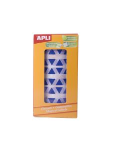Gomets Autoadhesivos Triangulares 21X21X21 Mm Azul Rollo De 2832 Unidades 2