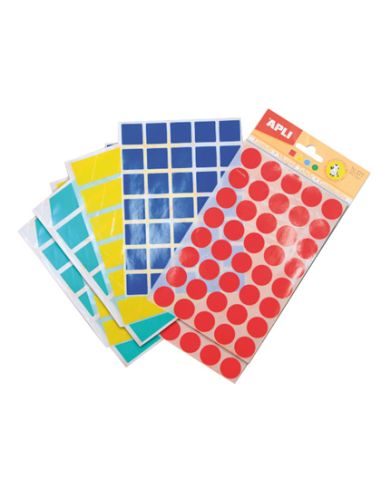 Gomets Figuras Geometricas 994 Bolsa Con 12 Hojas