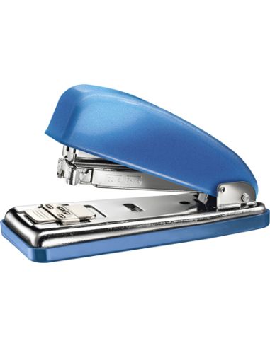 Grapadora Petrus 226 Classic Wow Azul Metalizado Capacidad 30 Hojas En Blister