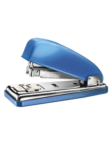 Grapadora Petrus 226 Classic Wow Azul Metalizado Capacidad 30 Hojas En Blister