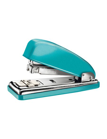 Grapadora Petrus 226 Classic Wow Turquesa Metalizado Capacidad 30 Hojas En Blister