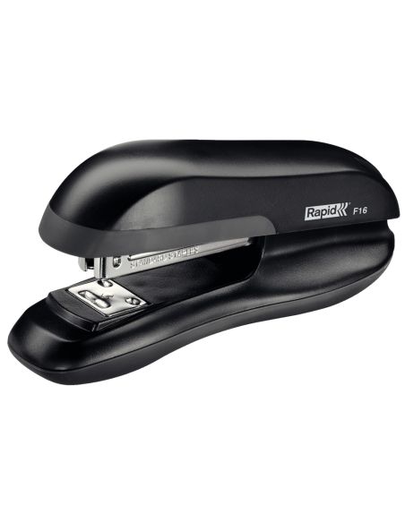 Grapadora Rapid F16 Plastico Abs Color Negro Capacidad 30 Hojas Usa Grapas 24/6 Y 26/6