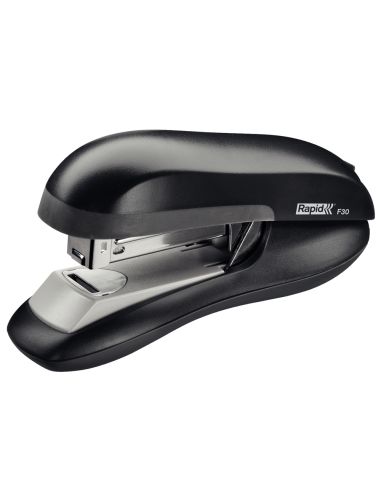 Grapadora Rapid F30 Plastico Abs Color Negro Capacidad 30 Hojas Usa Grapas 24/6 Y 26/6