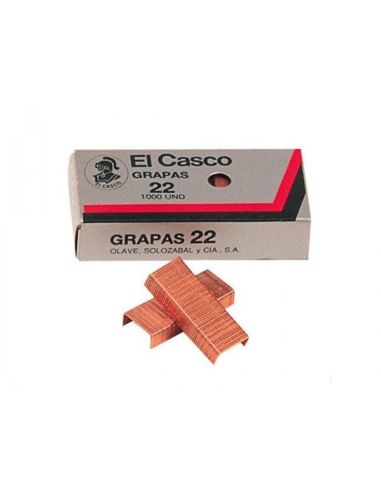 Grapas El Casco Nº22 Caja De 1000 Unidades