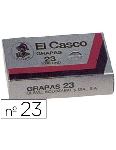 Grapas El Casco Nº23 Caja De 1000 Unidades