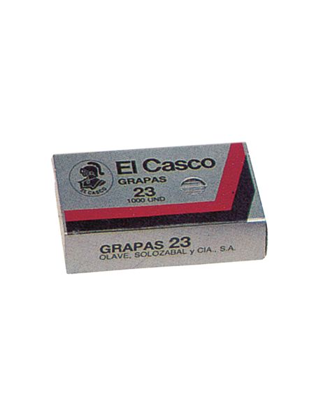 Grapas El Casco Nº23 Caja De 1000 Unidades
