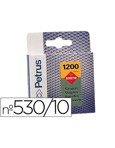 Grapas Petrus Nº 530/10 Caja De 1200 Unidades