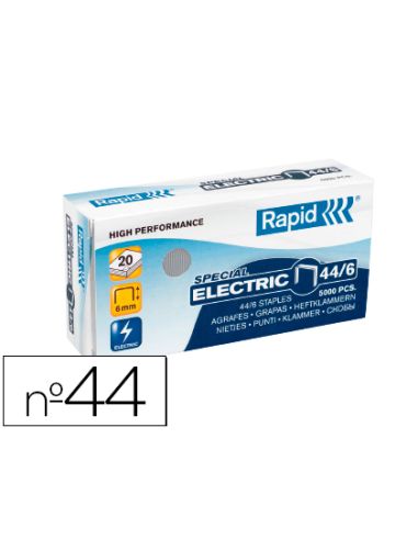 Grapas Rapid Nº 44/6 Galvanizada Caja De 5000 Unidades