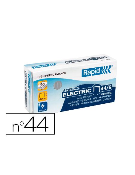 Grapas Rapid Nº 44/6 Galvanizada Caja De 5000 Unidades