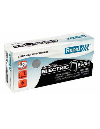 Grapas Rapid Nº 66/8+ Galvanizadas Super Strong Caja De 5000 Unidades