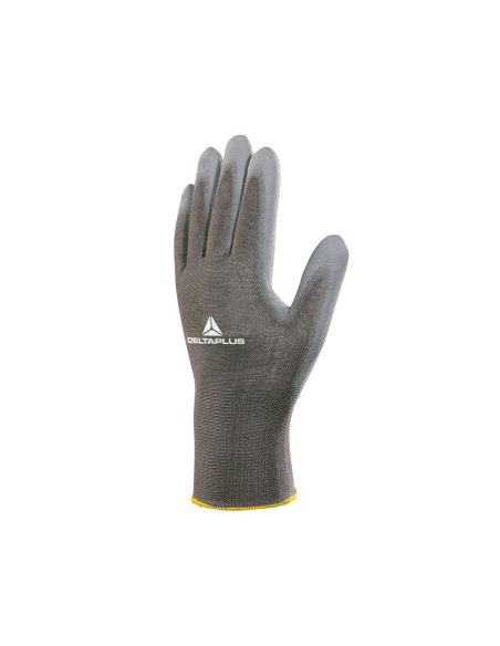 Guantes Deltaplus Poliester Antideslizante Lavable Especial Para Manipulacion Y Manutencion Gris Talla 8