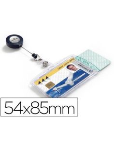 Identificador Con Cordon Extensible Durable Doble Uso Vertical/Horizontal 54X85 Mm