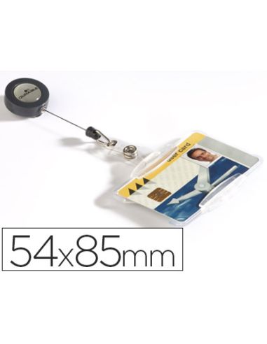 Identificador Con Cordon Extensible Durable Uso Vertical/Horizontal 54X85 Mm