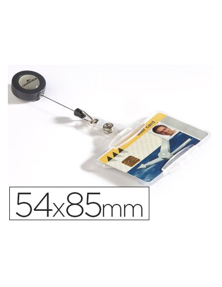 Identificador Con Cordon Extensible Durable Uso Vertical/Horizontal 54X85 Mm