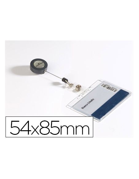 Identificador Con Cordon Extensible Durable Uso Vertical/Horizontal 54X85 Mm
