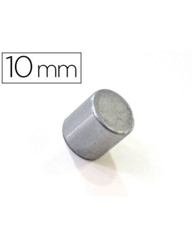 Iman Extrafuerte Bi-Office Sujecion Ideal Para Pizarras Magneticas 10 Mm Plateados Blister De 2 Unidades