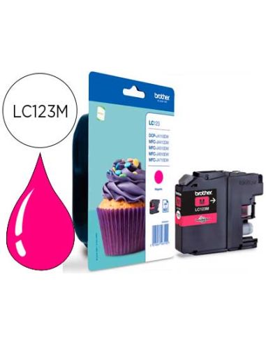 Ink-Jet Brother Dcp-J132W/152W /552Dw/752Dw Mfc-J740Dw/650Dw/870Dw Mfc-J4410Dw/4510Dw Magenta 600 Pag