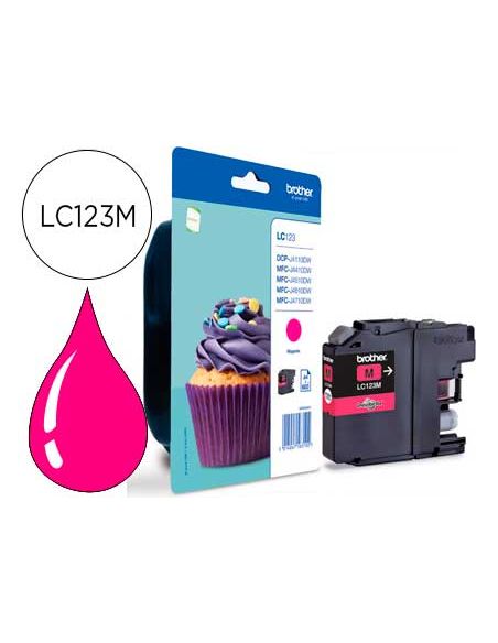 Ink-Jet Brother Dcp-J132W/152W /552Dw/752Dw Mfc-J740Dw/650Dw/870Dw Mfc-J4410Dw/4510Dw Magenta 600 Pag