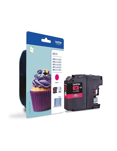 Ink-Jet Brother Dcp-J132W/152W /552Dw/752Dw Mfc-J740Dw/650Dw/870Dw Mfc-J4410Dw/4510Dw Magenta 600 Pag