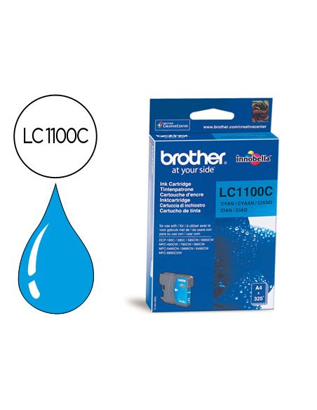 Ink-Jet Brother Lc-1100C Cyan 325 Pag