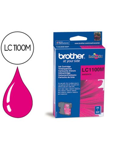 Ink-Jet Brother Lc-1100M Magenta 325 Pag