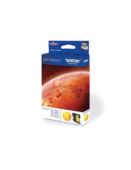 Ink-Jet Brother Lc-1100Y Amarillo Alta Capacidad 750 Pag