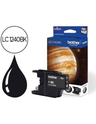 Ink-Jet Brother Lc-1240Bk Negro -600Pag- Mfc-J6510Dw Mfc-J6710Dw Mfc-J6910Dw