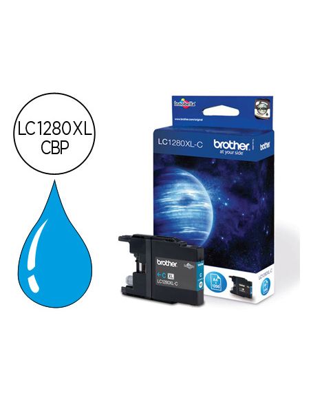 Ink-Jet Brother Lc-1280Xlcbp Cian -1,200Pag- Mfc-J6510Dw Mfc-J6710Dw Mfc-J6910Dw