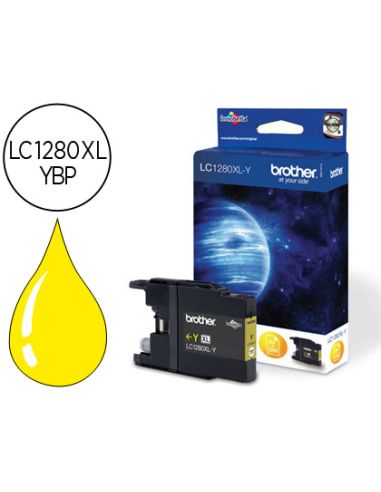 Ink-Jet Brother Lc-1280Xlybp Amarillo -1,200Pag- Mfc-J6510Dw Mfc-J6710Dw Mfc-J6910Dw