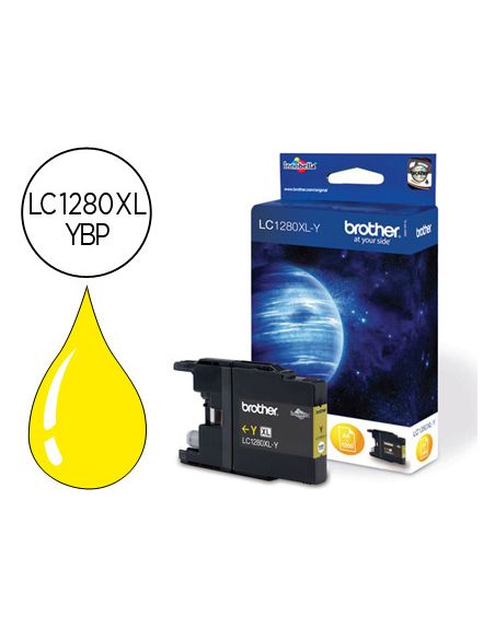 Ink-Jet Brother Lc-1280Xlybp Amarillo -1,200Pag- Mfc-J6510Dw Mfc-J6710Dw Mfc-J6910Dw