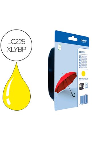 Ink-Jet Brother Lc-225Xlybp Mfc-J 4420 Dw / Mfc-J 5620 Dw Amarillo Alta Capacidad 1200 Pag