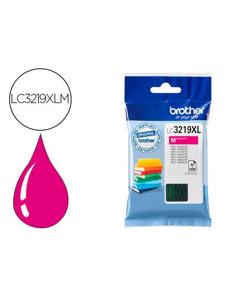 Ink-Jet Brother Lc-3219Xlm Mfc-J6530Dw / Mfc-J6930Dw Magenta 1.500 Pag