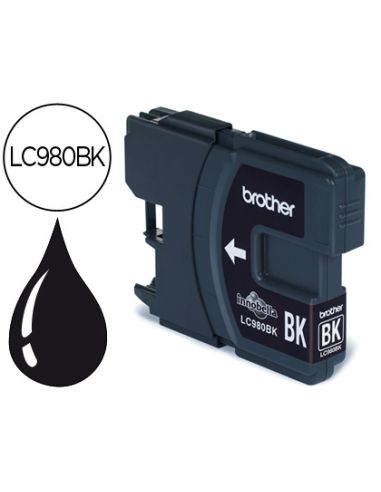 Ink-Jet Brother Lc-980Bk Dcp-145/Dcp-165/Mfc-250/Mfc- 290 Negro